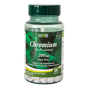 Chromium Picolinate, 200mcg - 100 tabs - Holland & Barrett