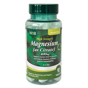High Strength Magnesium (as Citrate), 400mg - 90 tablets - Holland & Barrett