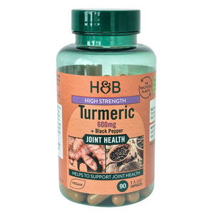 High Strength Turmeric with Black Pepper, 600mg - 90 caps - Holland & Barrett