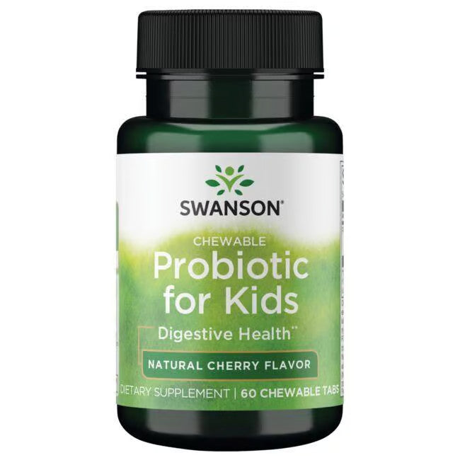 Chewable Probiotic for Kids - Probiotikas vaikams - Vyšnių skonio - N60 - Swanson - Vaistine1.lt