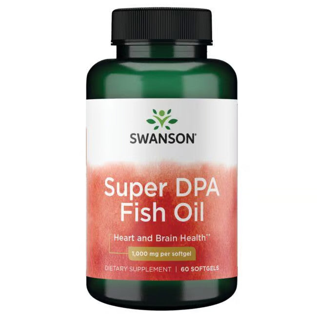 Super DPA Fish Oil - DPA žuvų taukai - 1000 mg - N60 - Swanson - Vaistine1.lt