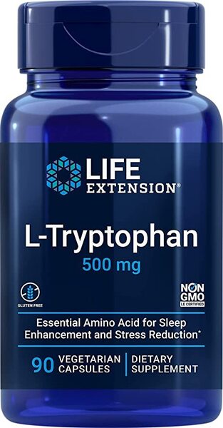 L-Tryptophan, 500mg - 90 vcaps - Life Extension