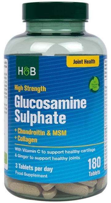 High Strength Glucosamine Sulphate + Chondroitin & MSM + Collagen - 180 tabs - Holland & Barrett