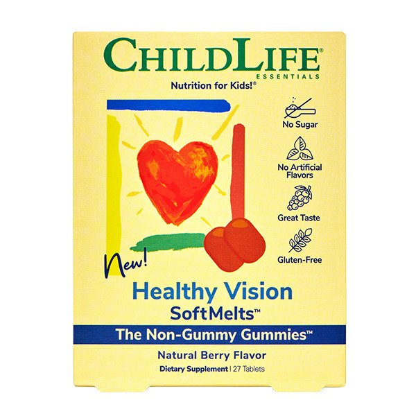 Healthy Vision Softmelts Gummies, Natural Berry - 27 tabs - Child Life