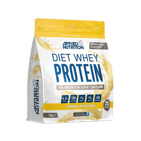 Diet Whey, Banana Milkshake - 1000g - Applied Nutrition