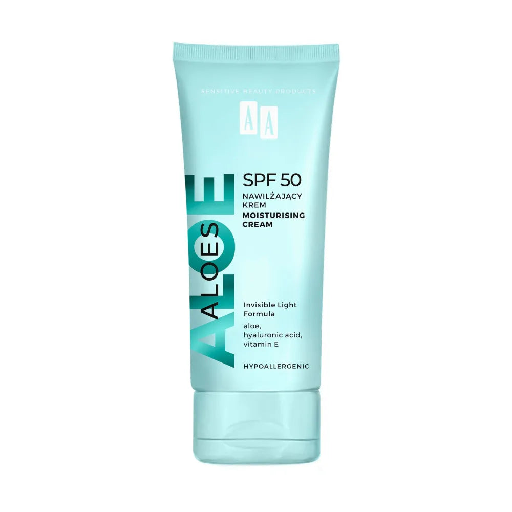 AA Aloes drėkinamasis kremas SPF 50 40 ml - Kosmetika