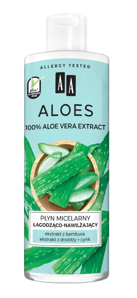 AA ALOES Drėkinantis micelinis skystis 400ml - Kosmetika