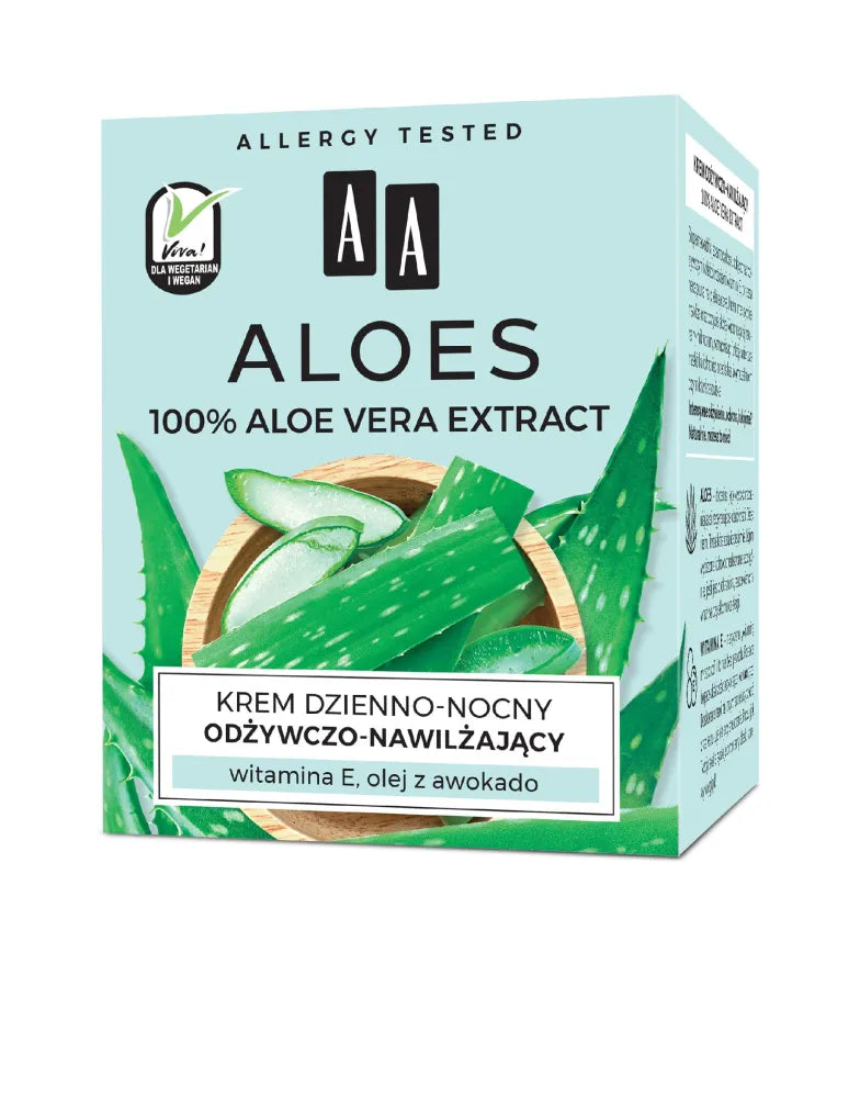 AA ALOES Maitinamasis ir drėkinamasis kremas 50ml - Kosmetika