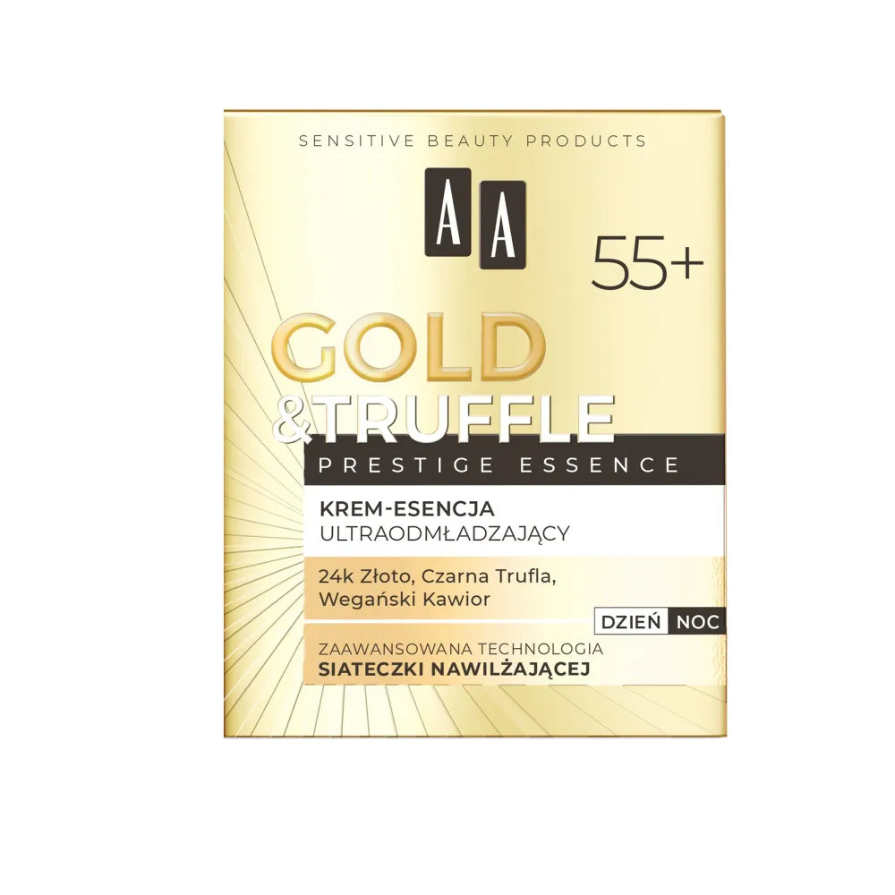 AA Gold & Truffle Prestige Essence 55+ Atkuriantis Kremas-Essencija Dienai/Nakčiai 50 ml - Kosmetika