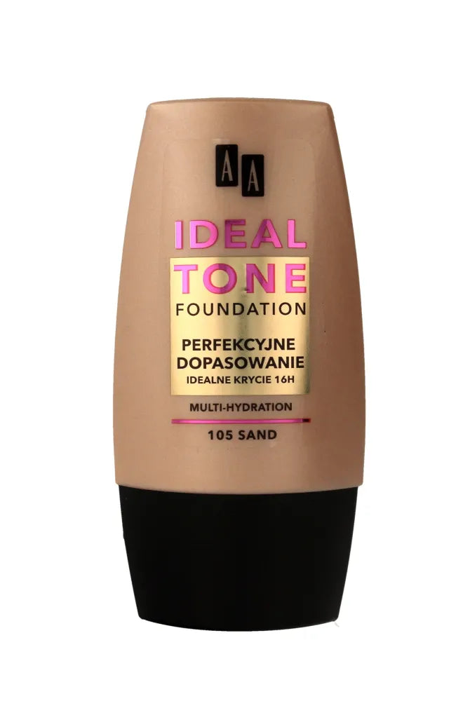 AA Make Up Ideal Tone Foundation ’Perfect Match’ Nr. 105 smėlis 30ml - Kosmetika