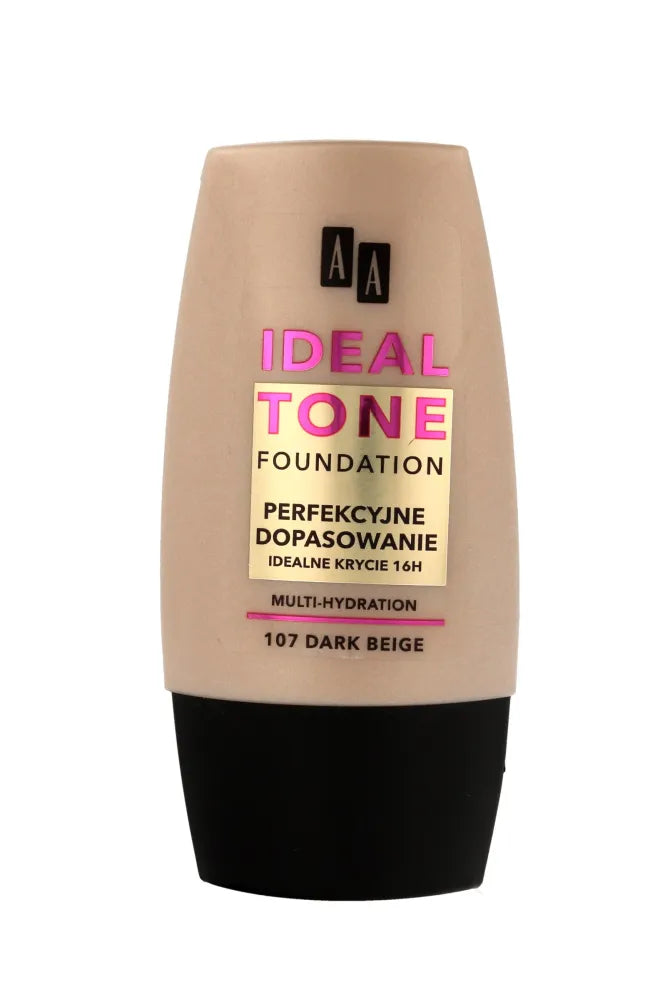 AA Make Up Ideal Tone Foundation ’Perfect Match’ Nr. 107 tamsiai bežinis 30ml - Kosmetika