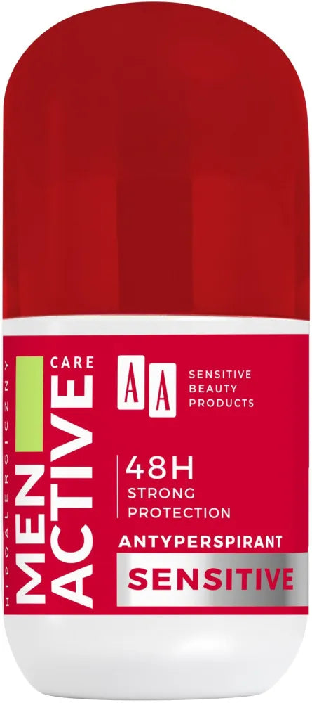 AA Men Active Care Deodorantas antiperspirantas roll-on Sensitive 50ml - Kosmetika