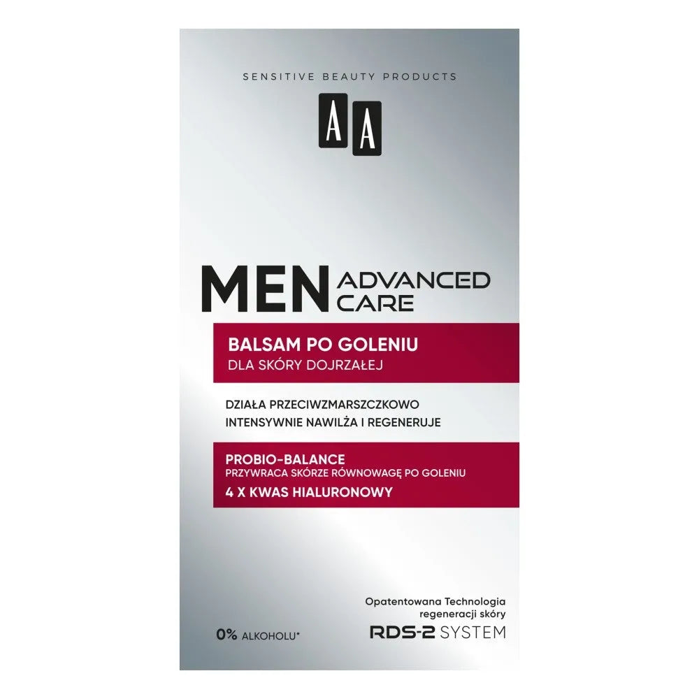 AA Men Advanced Care Aftershave Balm for mature skin 100 ml - Kosmetika