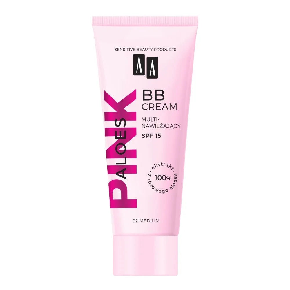 AA Pink Aloes Multi-moisturizing BB Cream veidui Nr. 02 Vidutinis 30ml - Kosmetika