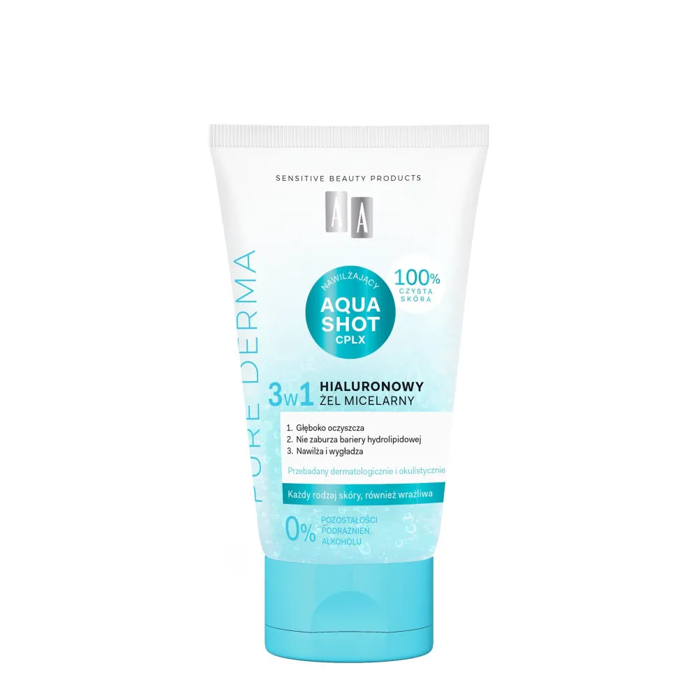 AA Pure Derma Hyaluronic micellar gel 3in1 150 ml - Kosmetika