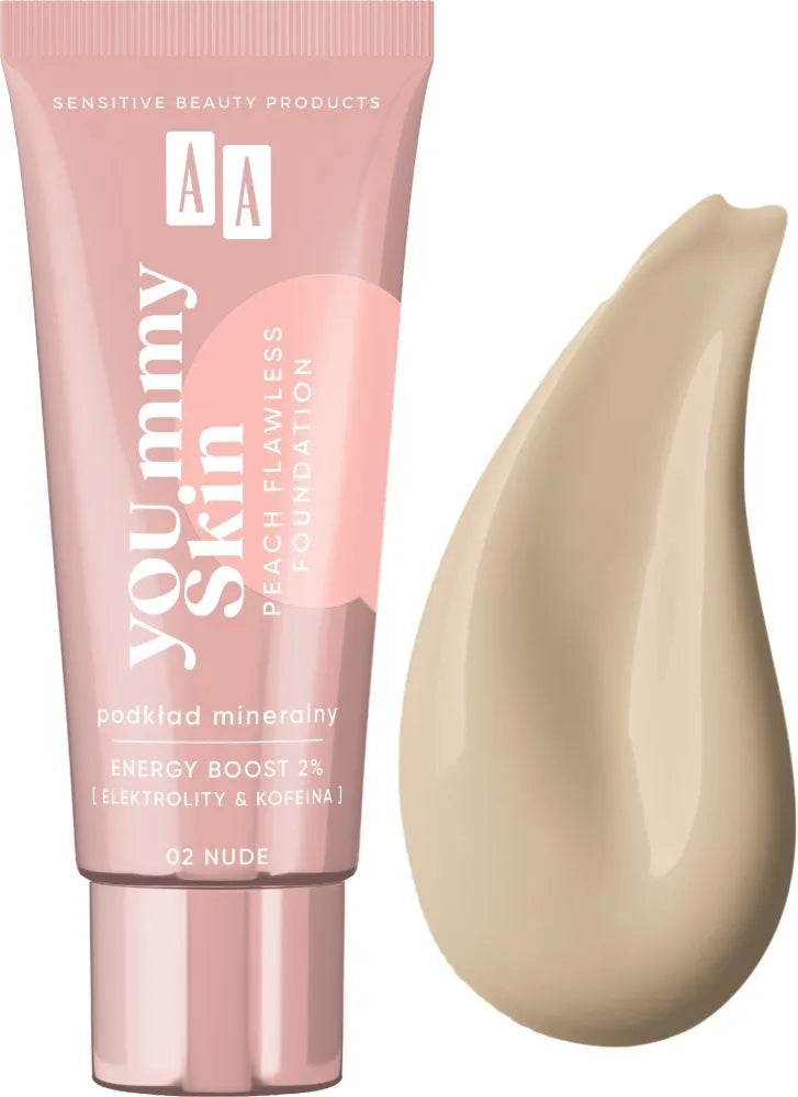 AA You mmy Skin Mineral Foundation Nr. 02 Nude 30ml - Kosmetika