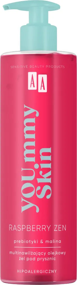 AA YUMMY SKIN RASPB Dušo gelis su aliejumi 400ml - Kosmetika