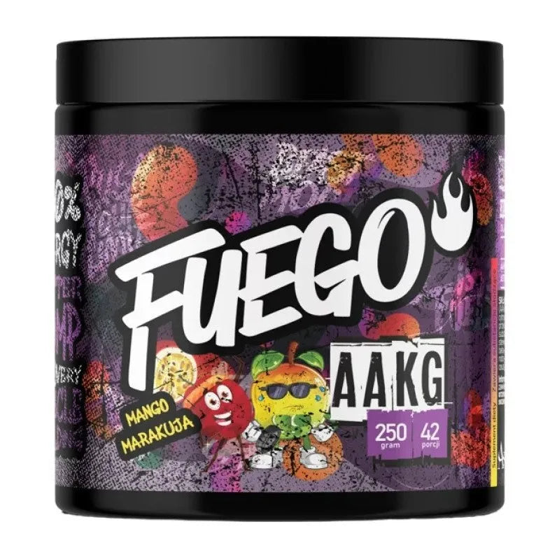 AAKG Mango-Marakuja - 250g - Fuego - Sporto papildai