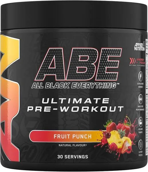 ABE - All Black Everything Fruit Punch - 375g - Applied Nutrition - Sporto papildai