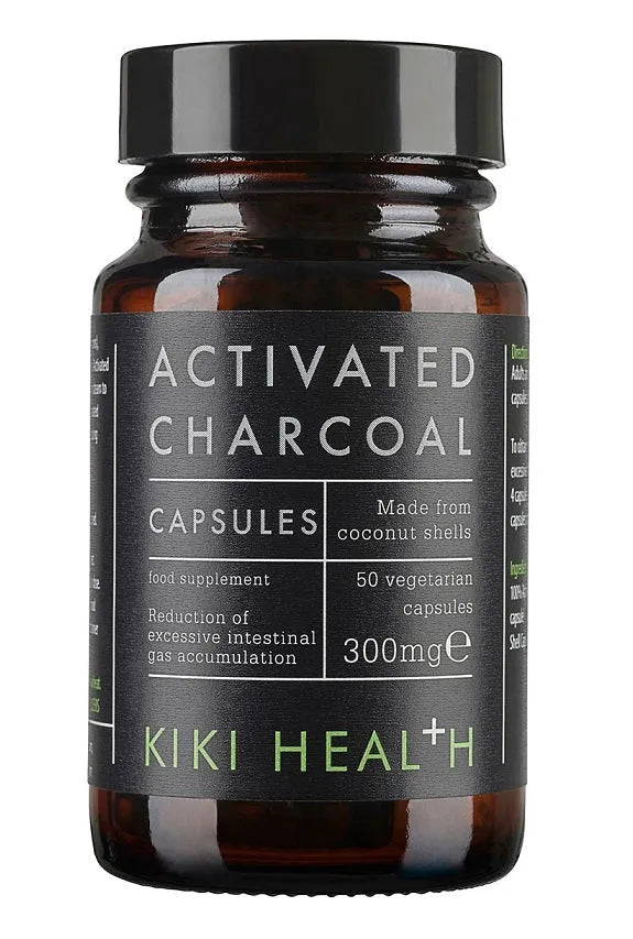 Activated Charcoal 300mg - 50 vcaps - KIKI Health - Papildai