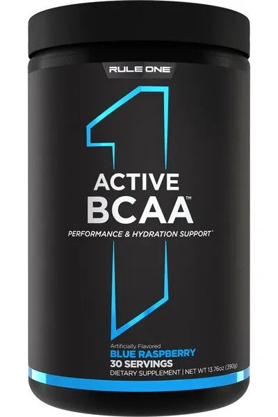 Active BCAA Blue Raspberry - 390g - Rule One - Sporto papildai