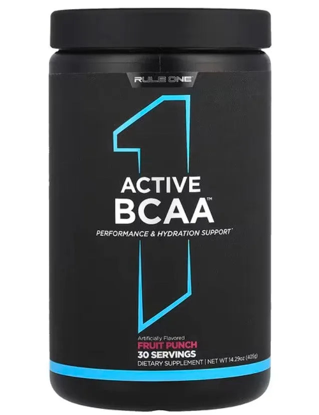 Active BCAA Fruit Punch - 405g - Rule One - Sporto papildai