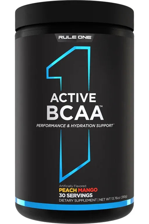 Active BCAA Peach Mango - 390g - Rule One - Sporto papildai
