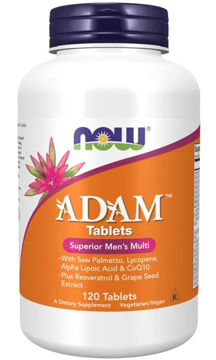 ADAM Multi-Vitamin for Men - 120 tablets - NOW Foods - Papildai
