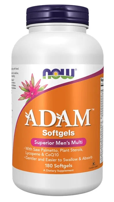 ADAM Multi-Vitamin for Men - 180 softgels - NOW Foods - Papildai