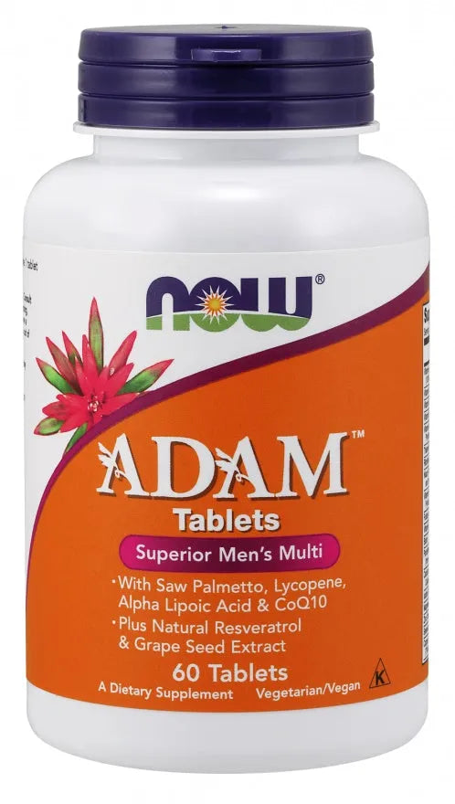 ADAM Multi-Vitamin for Men - 60 tablets - NOW Foods - Papildai