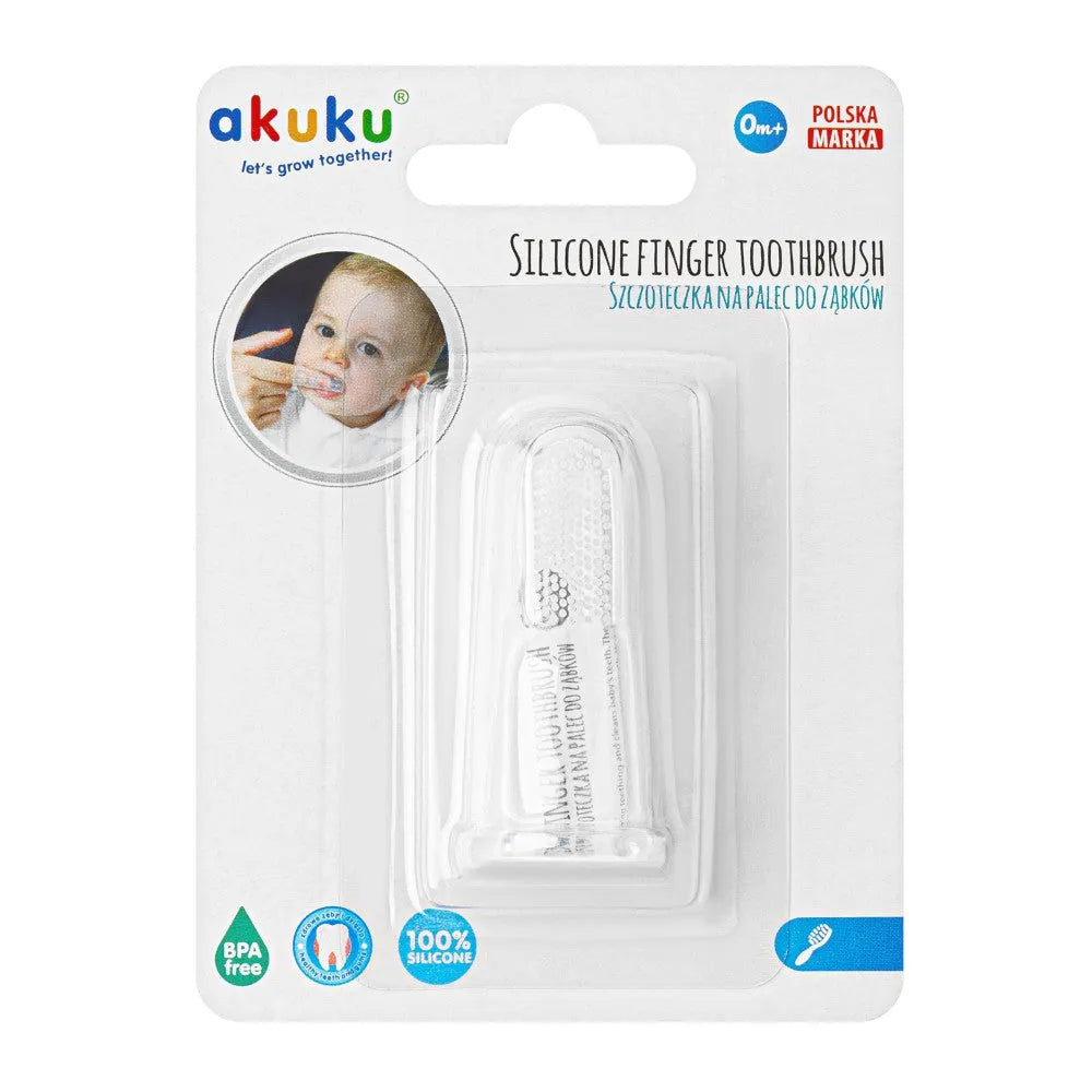 AKUKU silikoninis dantų šepetėlis kūdikiams - Kosmetika