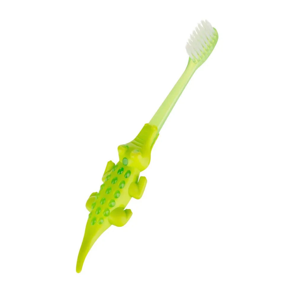 AKUKU Toothbrush for children - green crocodile - Vaikui ir mamai