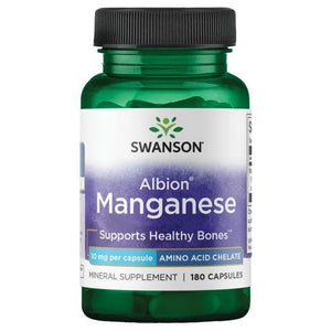 Albion Manganese - 10 mg - N180 - Manganas - Swanson - Papildai