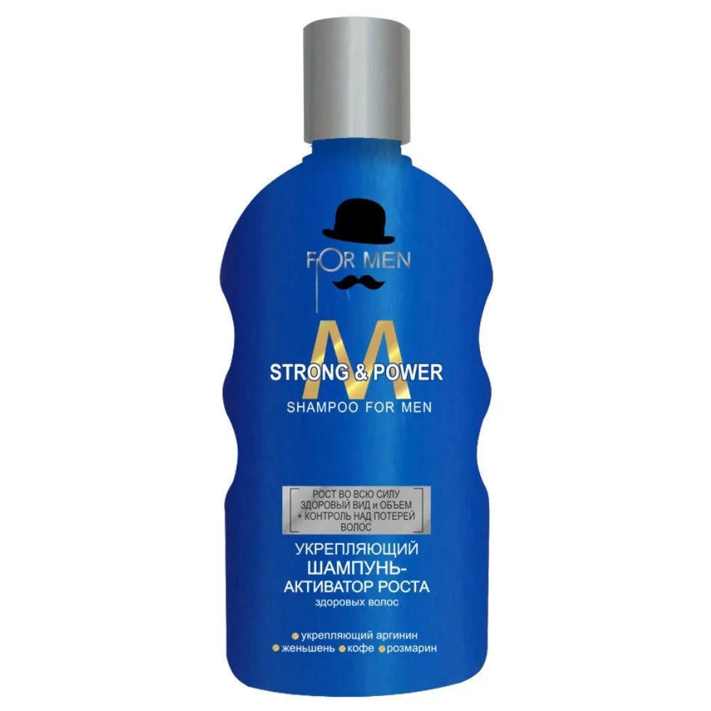ALLIANCE OF BEAUTY Men Stiprinantis šampūnas - Sveikų plaukų augimo aktyvatorius STRONG&POWER 200 ml - Kosmetika