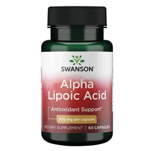 Alpha Lipoic Acid - 300 mg - N60 - Alfa lipoinė rūgštis - Swanson - Papildai
