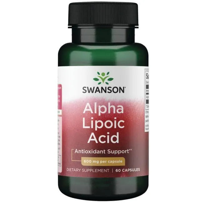 Alpha Lipoic Acid - 600 mg - N60 - Alfa lipoinė rūgštis - Swanson - Papildai
