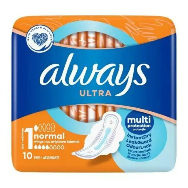 ALWAYS Ultra Sanitary Towels - Normal (size 1) 1op.-10 pieces - Higiena