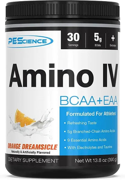 Amino IV Orange Dreamsicle - 390g - PEScience - Sporto papildai