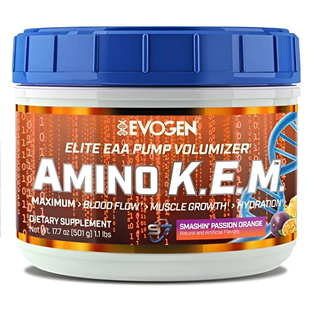 Amino K.E.M. EAA Smashin’ Passion Orange - 501g - Evogen - Sporto papildai
