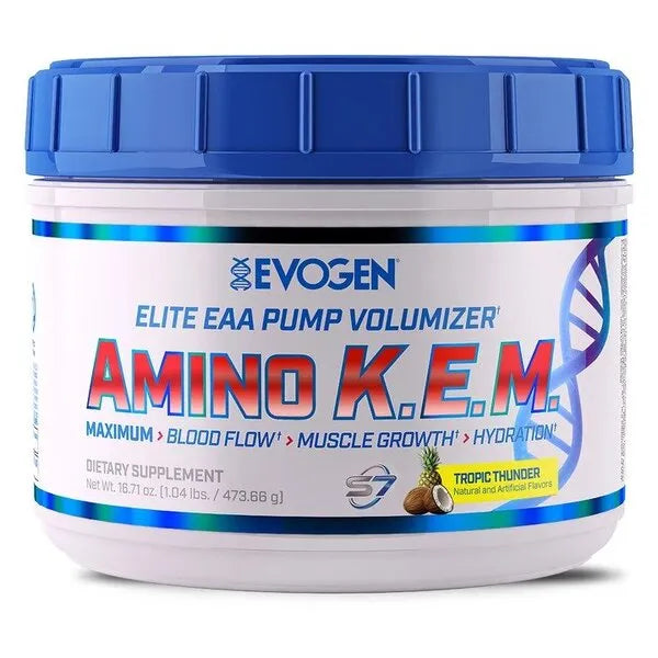 Amino K.E.M. EAA Tropical Thunder - 464g - Evogen - Sporto papildai
