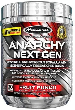 Anarchy Next Gen Blue Raspberry - 184 grams - MuscleTech - Sporto papildai
