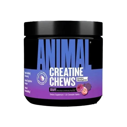 Animal Creatine Chews Grape - 120 chewable tablets - Sporto papildai