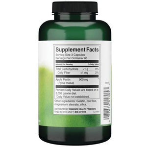 Apple Pectin - Obuolių pektinas - Virškinimui - 300 mg - N250 - Swanson - Papildai