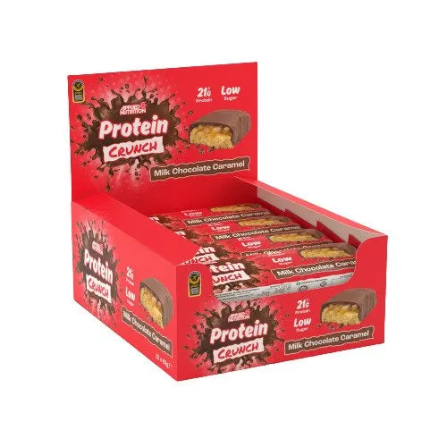 Applied Protein Crunch Bar Milk Chocolate Caramel - 12 x 62g - Nutrition - Maistas