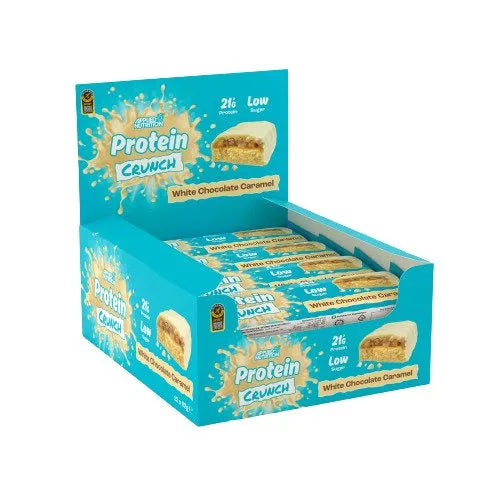 Applied Protein Crunch Bar White Chocolate Caramel - 12 x 62g - Nutrition - Maistas