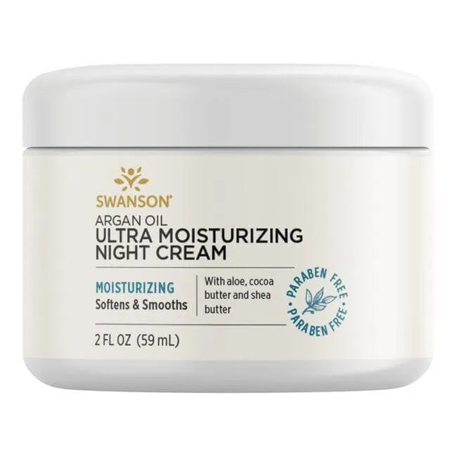 Argan Oil Ultra Moisturizing Night Cream - Argano kremas - 59 ml - Swanson - Kosmetika