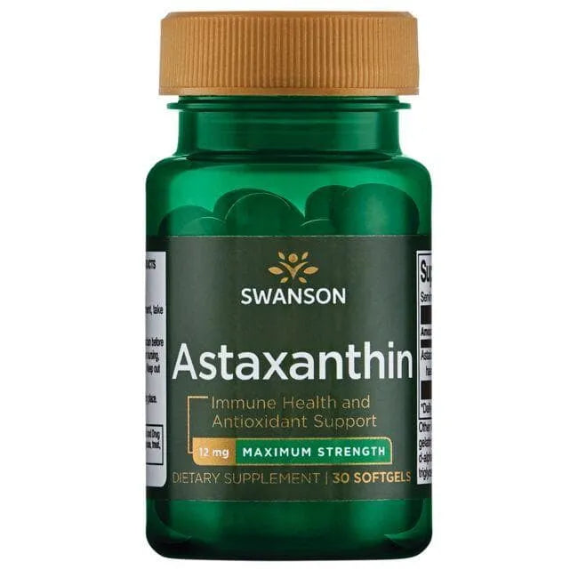 Astaxanthin - Imunitetui - 12 mg - N30 - Swanson - Papildai