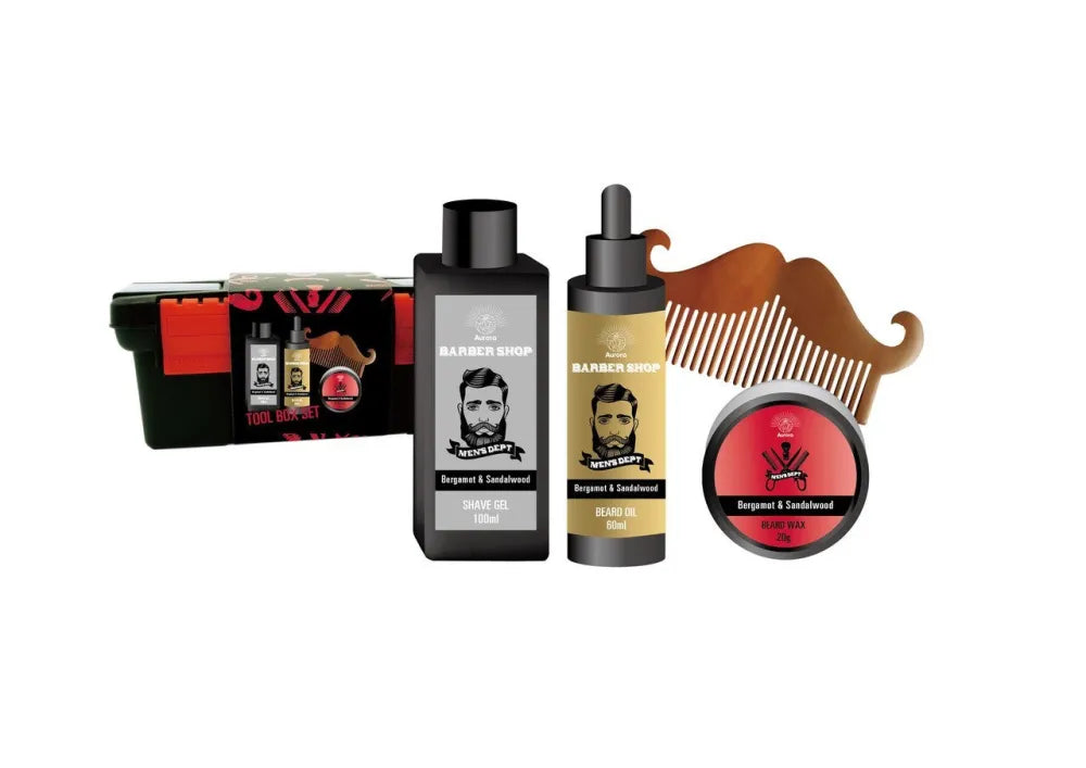AURORA Dovanų rinkinys vyrams ’Barber Shop - Bergamot&Sandalwood’ - Kosmetika