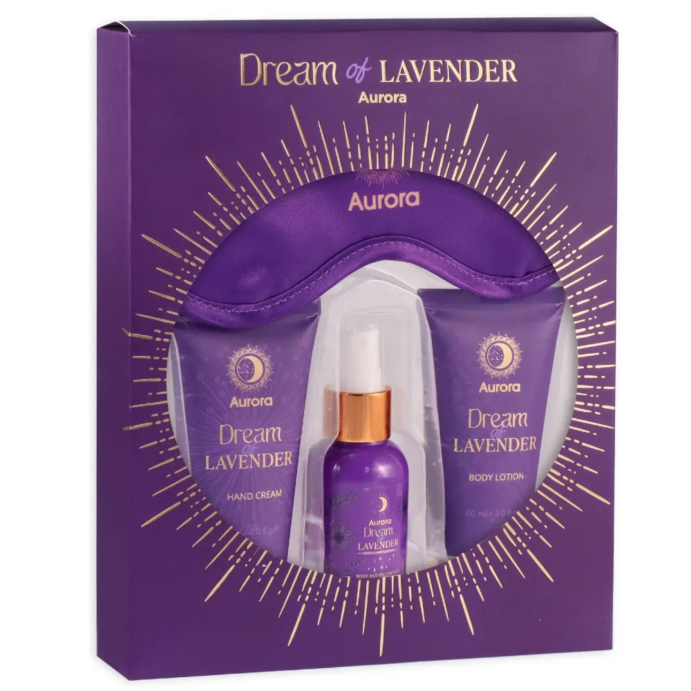 AURORA Dream of Lavender Box gift set for sleep - 4 products - Kosmetika
