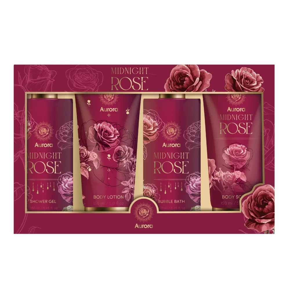 AURORA Midnight Rose Box Gift Set - 4 products - Kosmetika